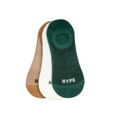 Seasonal Ankle Sock 3 In 1 | Black/Green