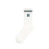 Seasonal Long Sock | White/Green