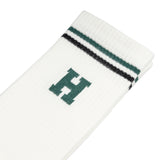 Seasonal Long Sock | White/Green