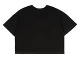 Signature Collegiate Crop Top | Black/Purple