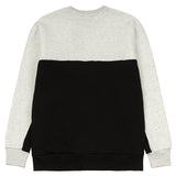 Signature Collegiate Panel Crewneck | Black/Grey