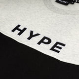 Signature Collegiate Panel Crewneck | Black/Grey
