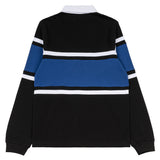 Signature Collegiate Rugby Polo Tee | Black