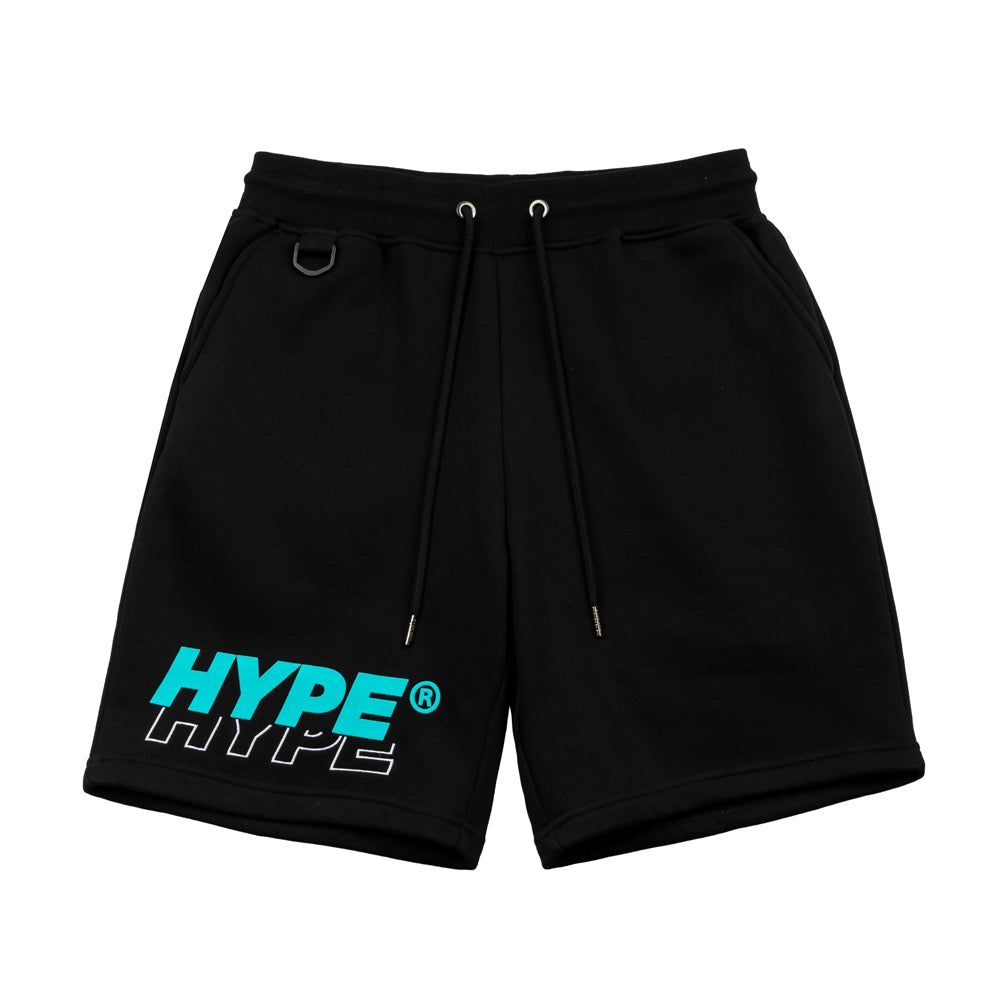 HYPE Signature Italic Major Sweatshorts Black
