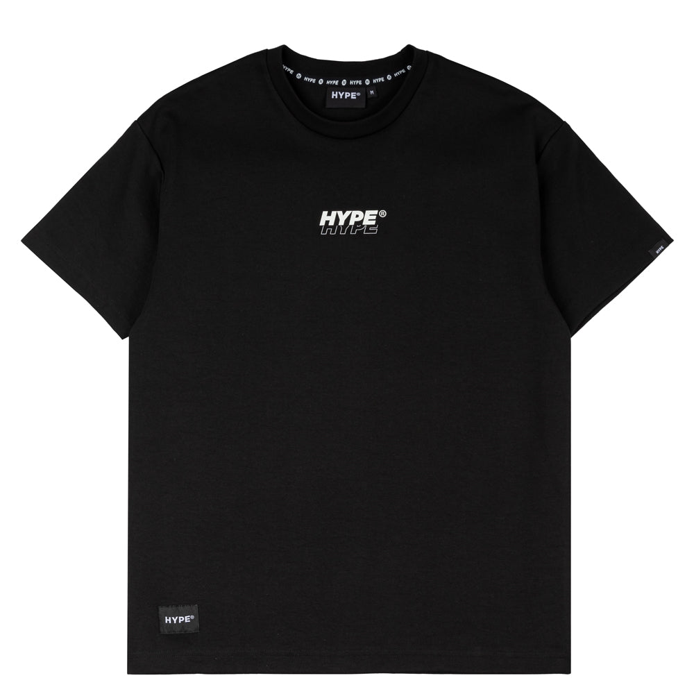 HYPE Signature Italic Major Tee Black/White