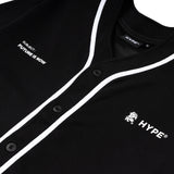 HYPE x ZUS Bolt Baseball Shirt | Black