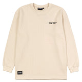 Hype Waffle Long Sleeve Tee | Off White