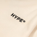 Hype Waffle Long Sleeve Tee | Off White