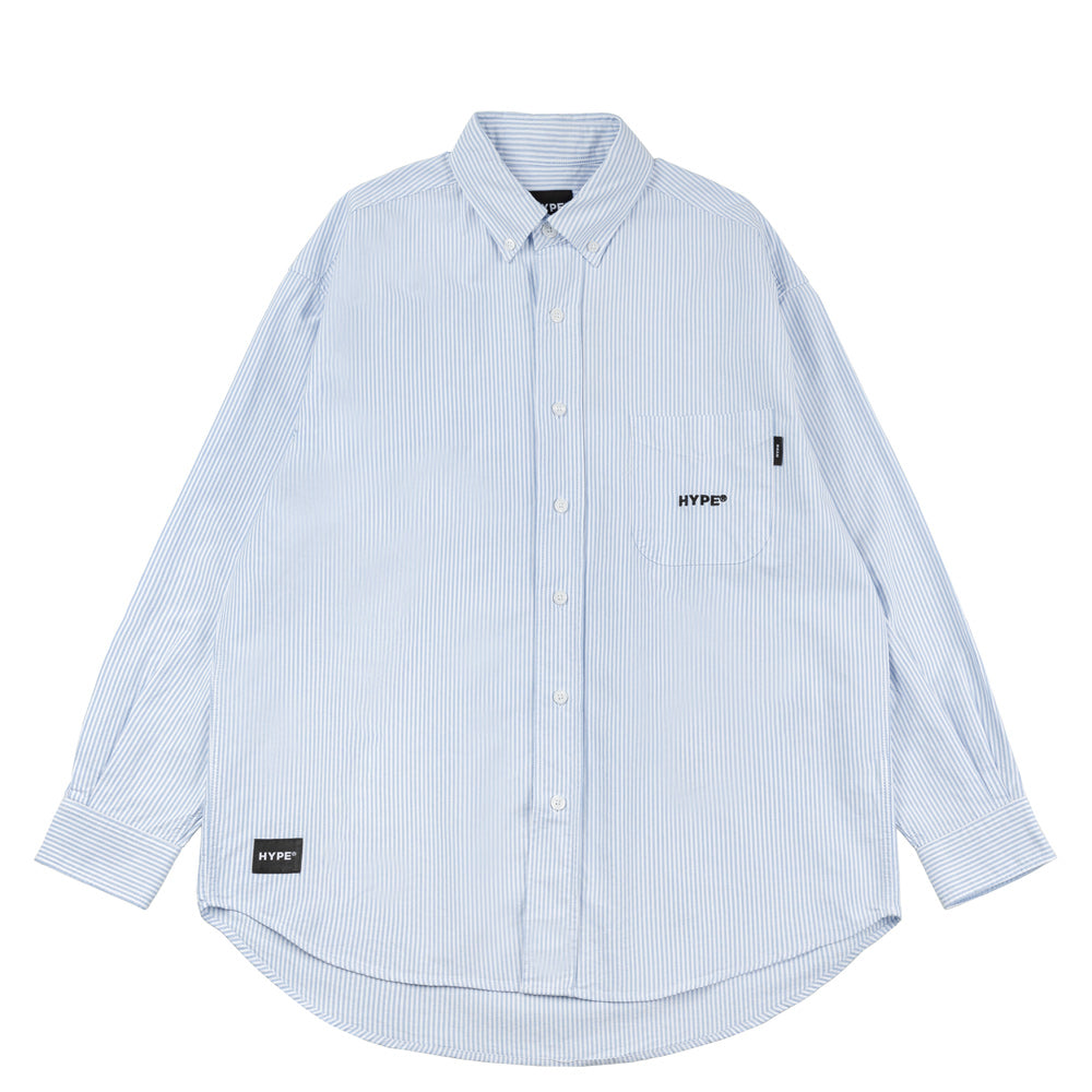 College Oversize Long Sleeve Oxford Shirt