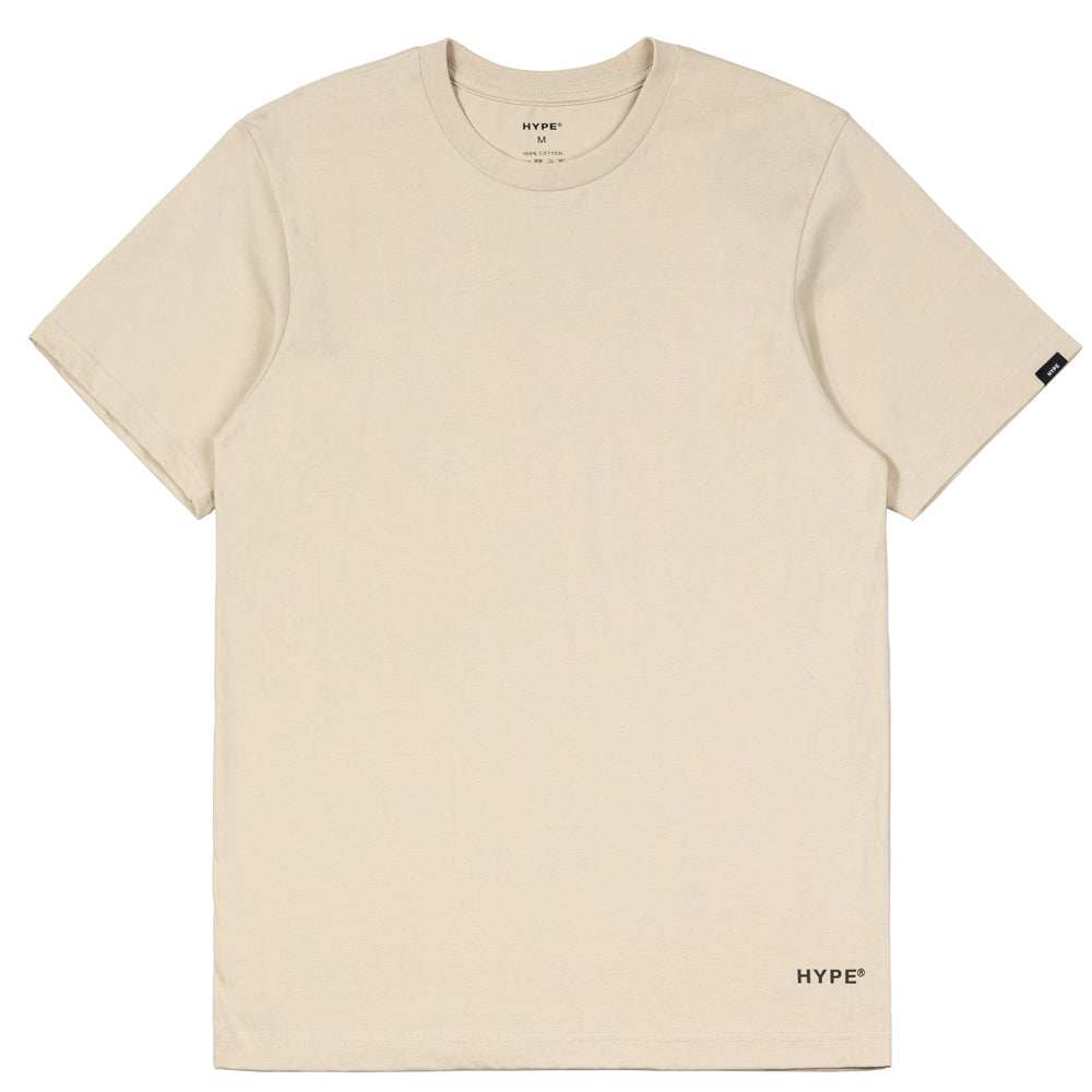 HYPE Basic Round Neck Tee | Khaki