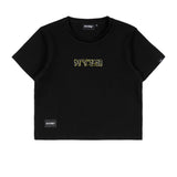 Black Beauty Dozer Crop Top | Black