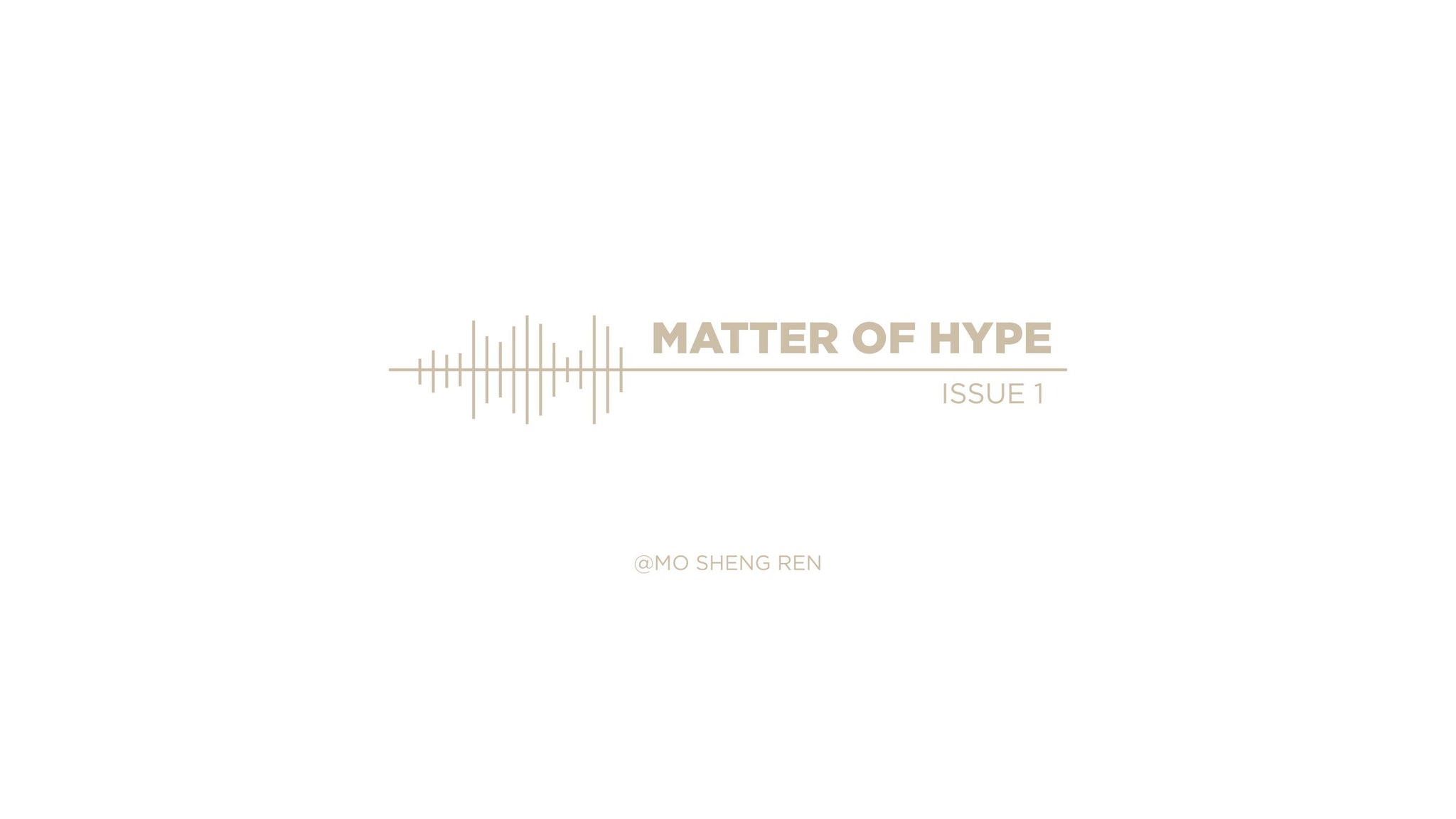 Matter Of  HYPE - Issue 001