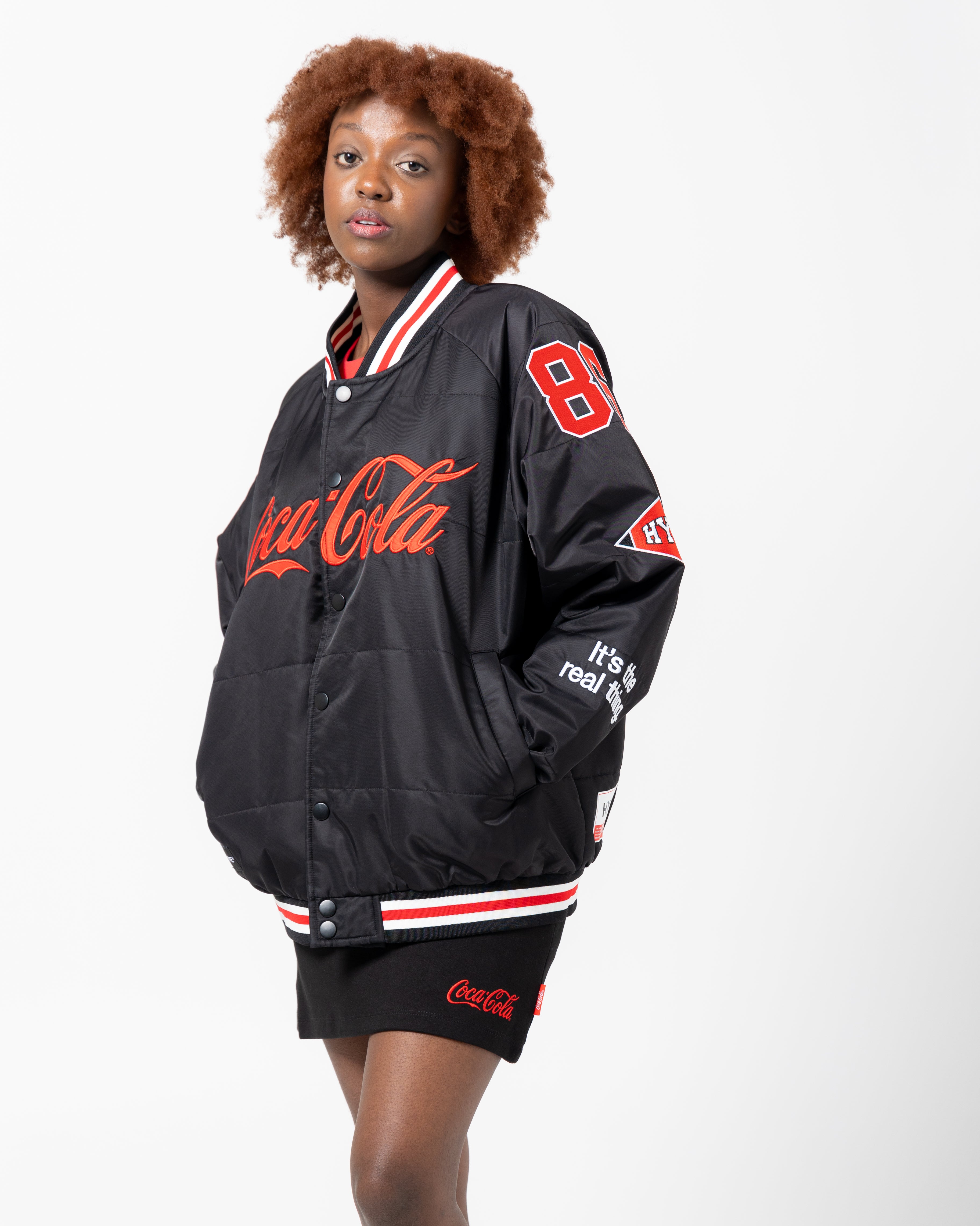 Coca cola letterman jacket best sale