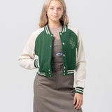 Hype Girl Betsy Cropped Varsity Jacket