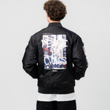 Peach In Chaos Traffic MA-1 Jacket