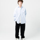 College Oversize Long Sleeve Oxford Shirt