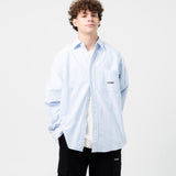 College Oversize Long Sleeve Oxford Shirt