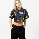 Dod Iris Crop Hawaiian Shirt