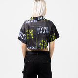 Dod Iris Crop Hawaiian Shirt