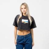 Peace In Chaos Peace Oversize Crop Top