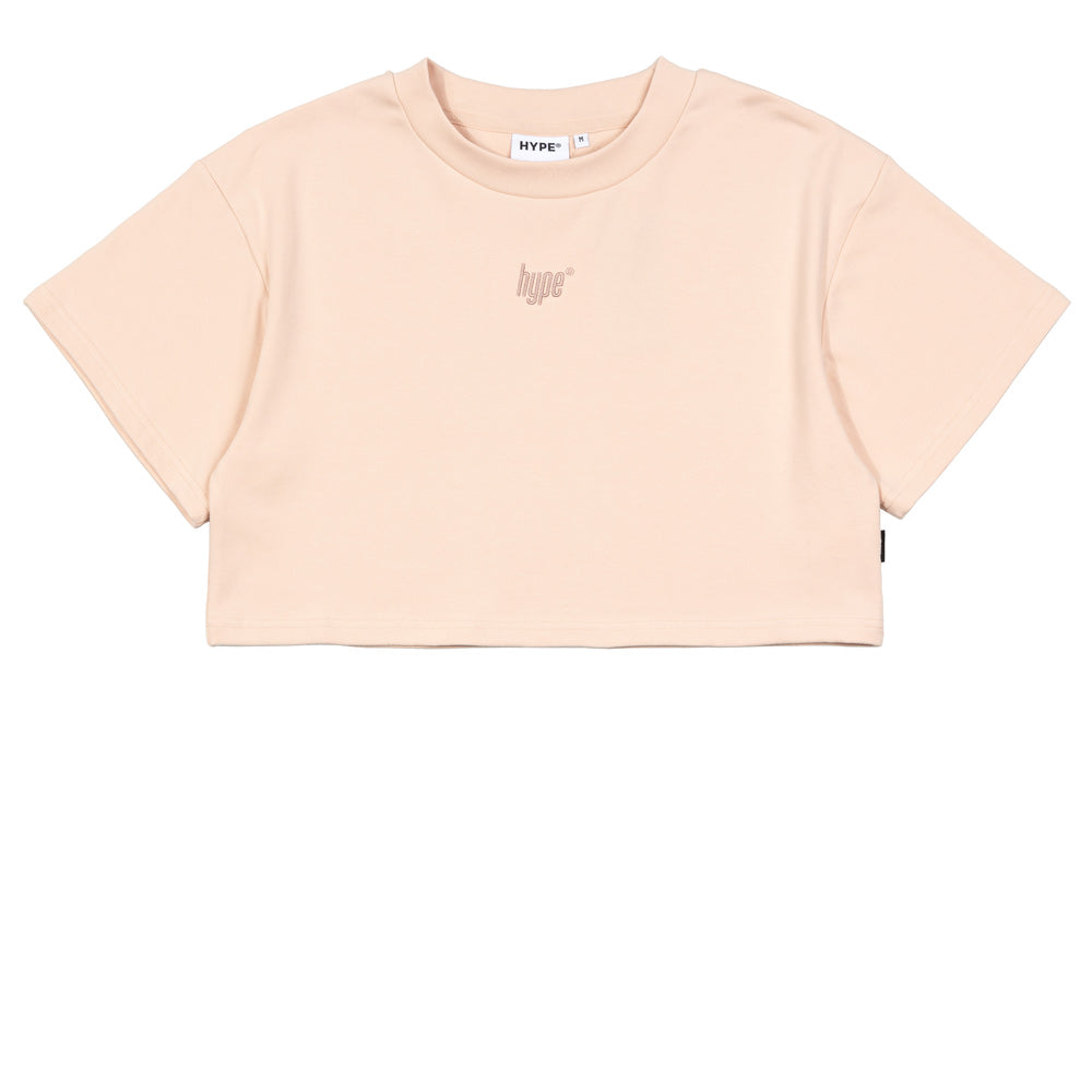 Hype Girl Brat Crop Top | Light Pink