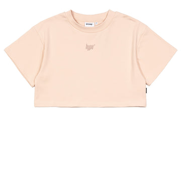 Hype Girl Brat Crop Top | Light Pink