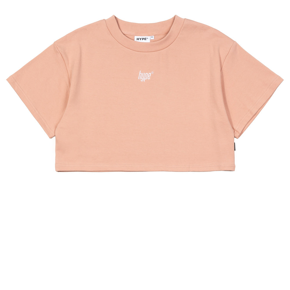 Hype Girl Brat Crop Top Dusty Pink