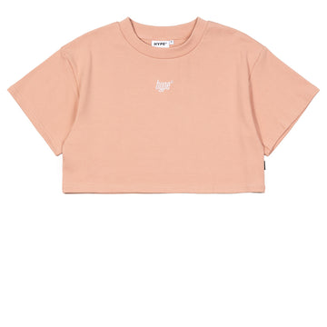 Hype Girl Brat Crop Top | Dusty Pink