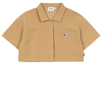 Hype Girl Julie Work Shirt | Khaki