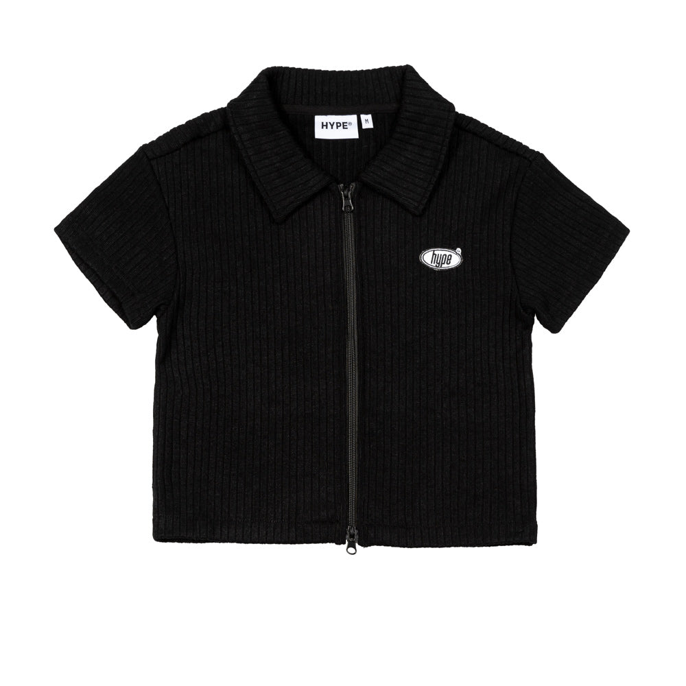 Hype Girl Julie Zip Up | Black