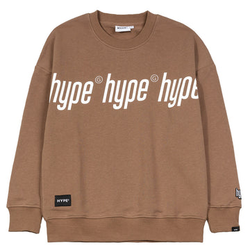 Hype Girl Brat Monogram Sweatshirt | Brown