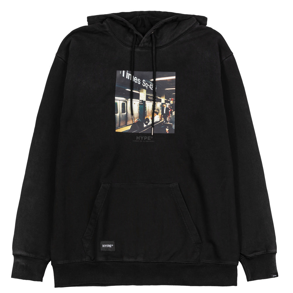 Paradise City Daylife Hoodie | Black Faded