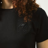 Black Beauty Tapped Ladies Crop Top