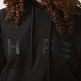 Black Beauty Allure Ladies Crop Hoodie