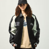 H.Champion Digital Fragments Leather Jacket