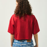 Old English Block Ladies Crop Top