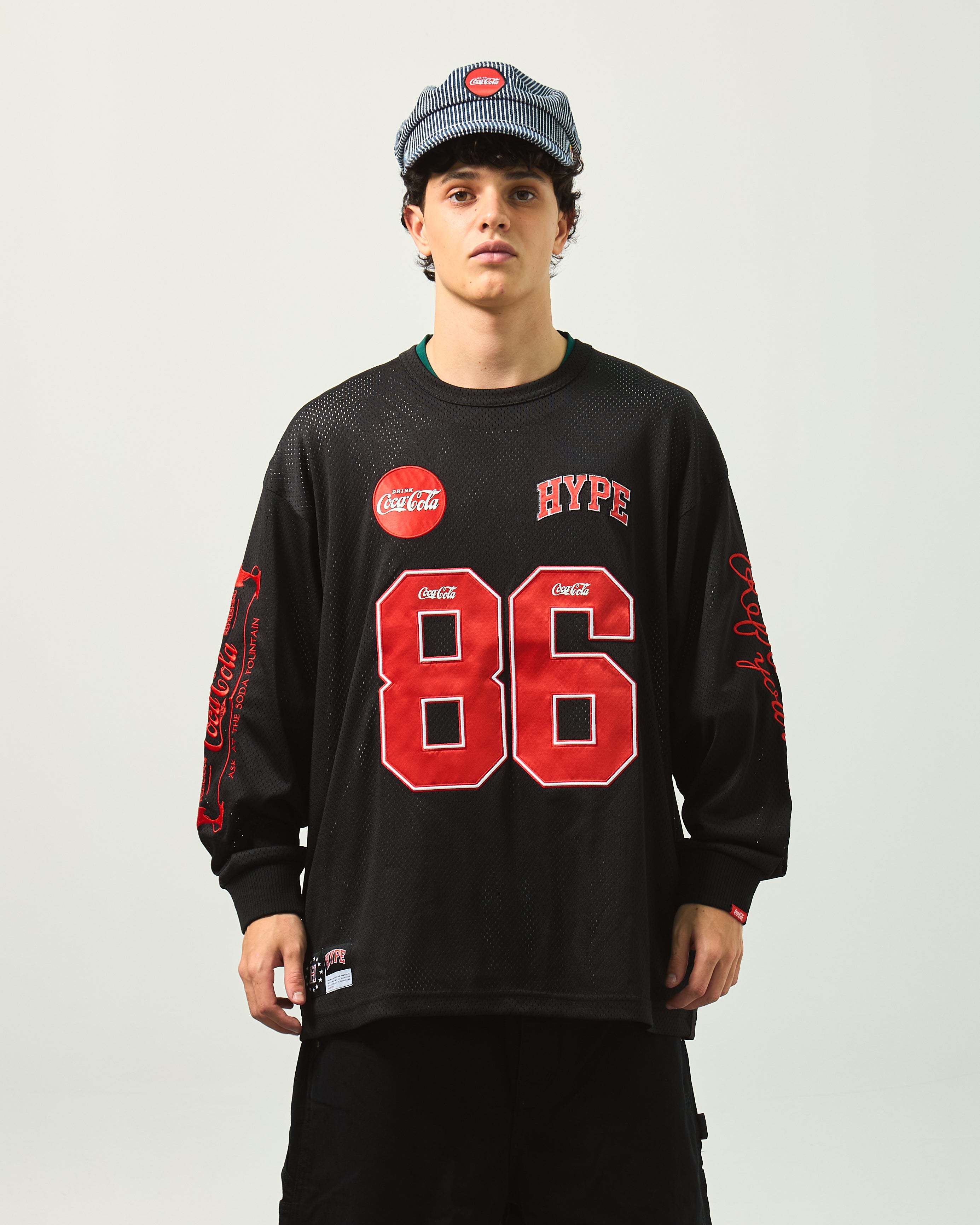 HYPE | COCA-COLA Retro Script Mesh Jersey