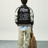 H.Champion Digital Fragments Leather Jacket