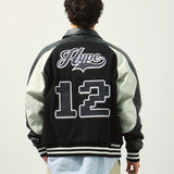 H.Champion Digital Fragments Leather Jacket