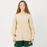 Signature Collegiate Cableknit Crewneck