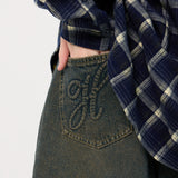 Signature Script Wash Denim Short
