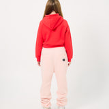 Signature Letter Ladies Zip Crop Hoodie