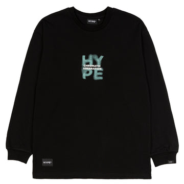 Aberration Spread Long Sleeve Tee | Black