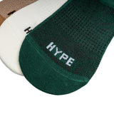 Seasonal Ankle Sock 3 In 1 | Black/Green
