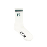 Seasonal Long Sock | White/Green