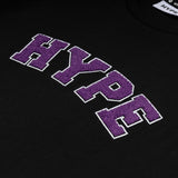 Signature Collegiate Crop Top | Black/Purple