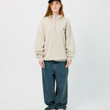 Wide Line Echo Half Zip Crewneck