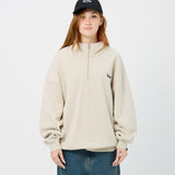 Wide Line Echo Half Zip Crewneck
