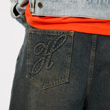 Signature Script Wash Denim Short
