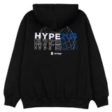 HYPE x ZUS Globe Pullover Hoodie | Black